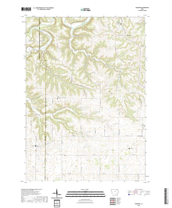 Hanover topographic map thumbnail