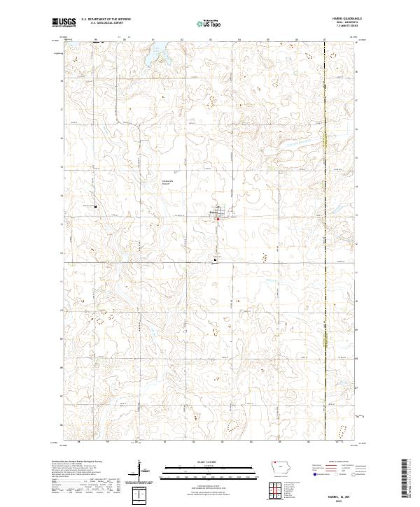 Harris topographic map thumbnail