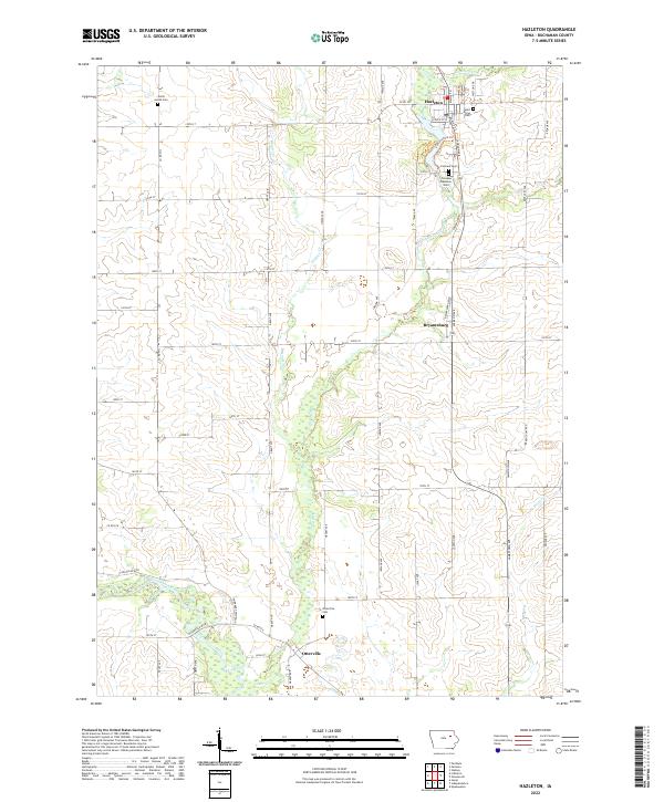 Hazleton topographic map thumbnail