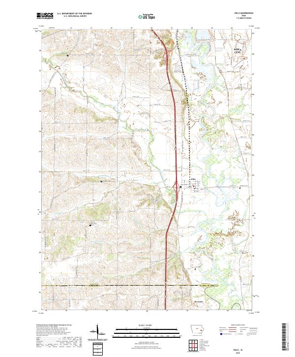 Hills topographic map thumbnail