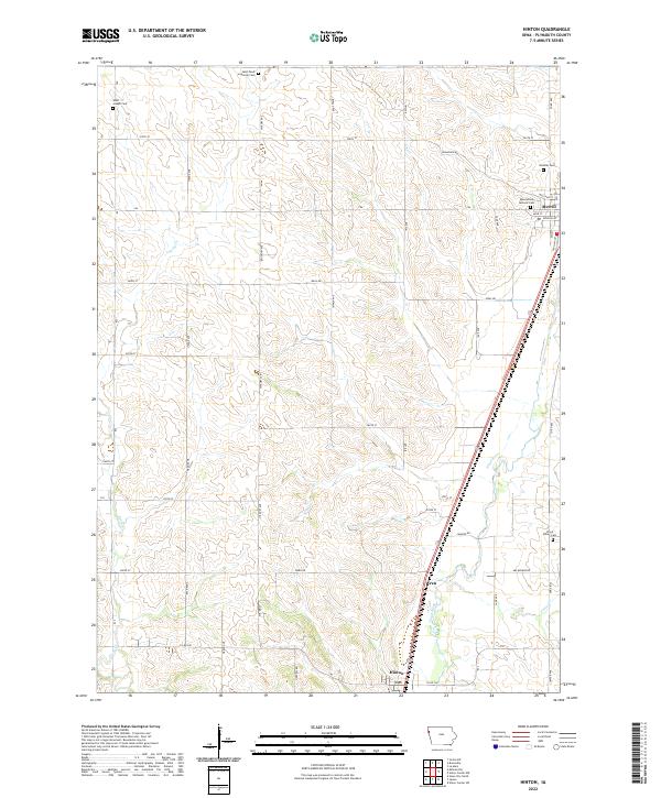 Hinton topographic map thumbnail