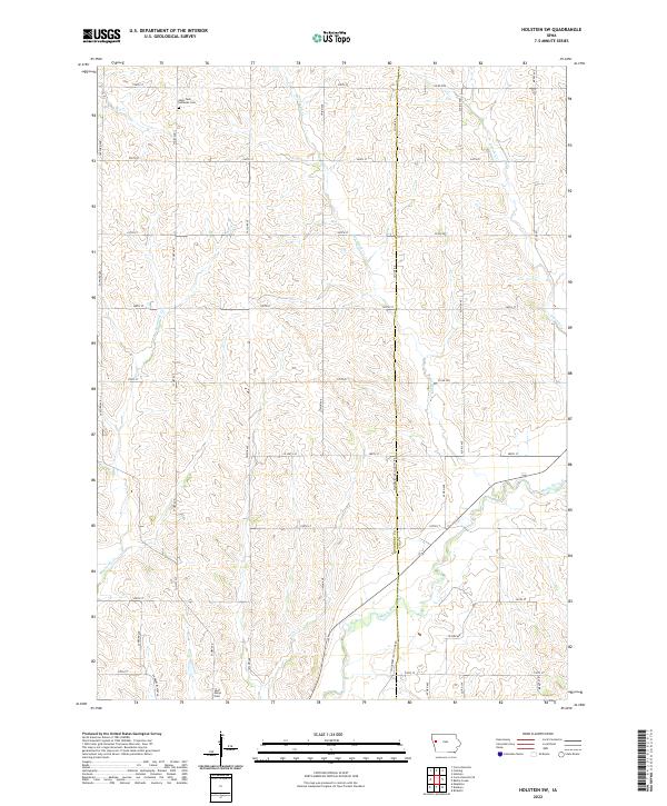 Holstein SW topographic map thumbnail