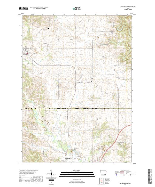 Hopkinton East topographic map thumbnail