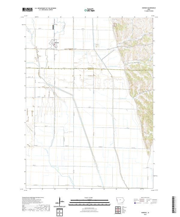 Hornick topographic map thumbnail