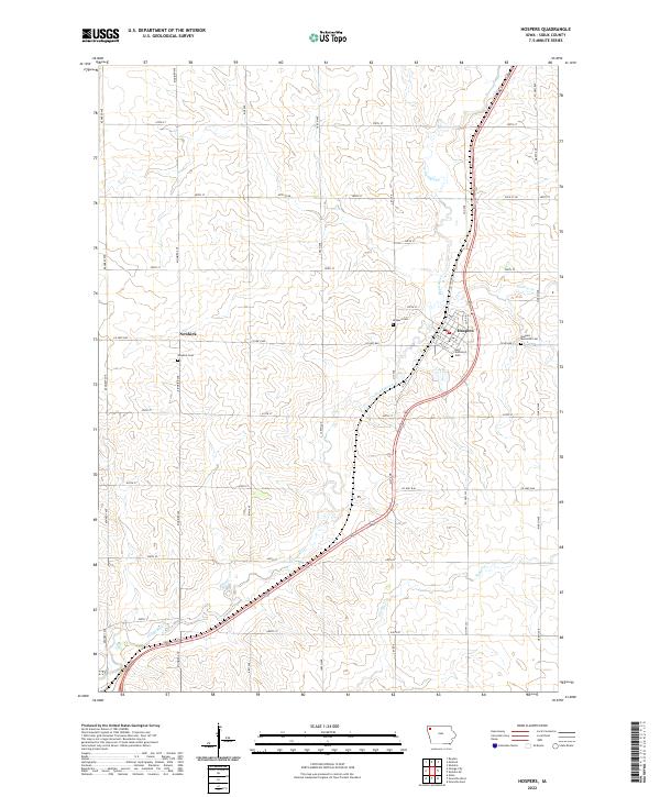 Hospers topographic map thumbnail