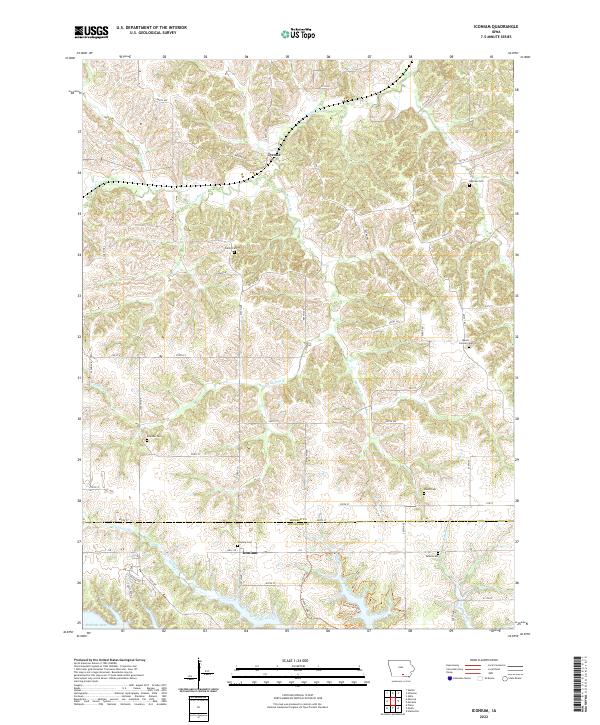 Iconium topographic map thumbnail