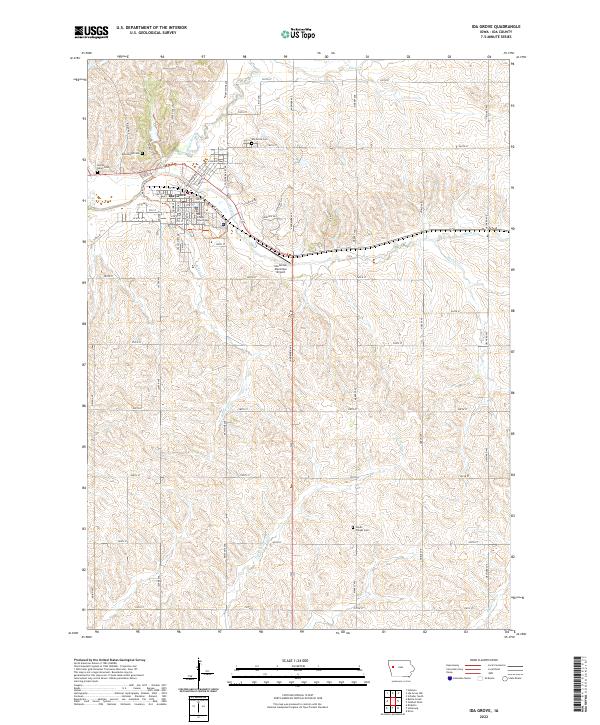 Ida Grove topographic map thumbnail