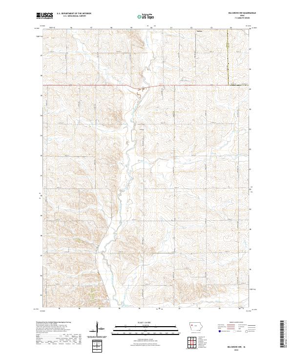 Ida Grove NW topographic map thumbnail