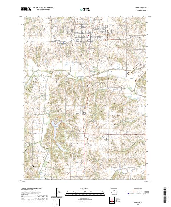Indianola topographic map thumbnail