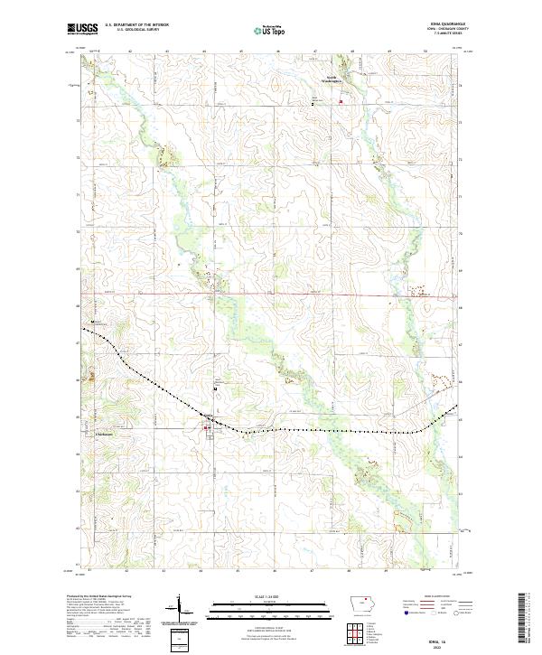 Ionia topographic map thumbnail