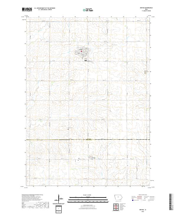 Ireton 2022 topographic map thumbnail