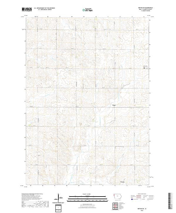 Ireton SW topographic map thumbnail