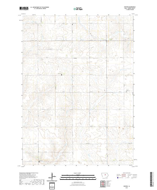 Ivester topographic map thumbnail