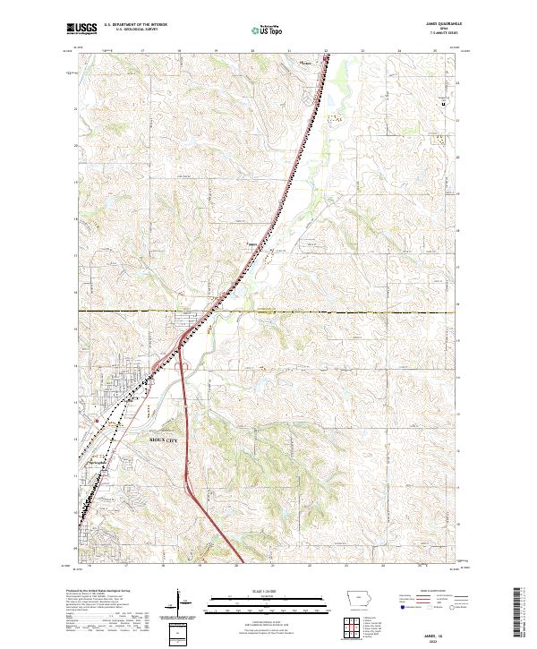 James topographic map thumbnail