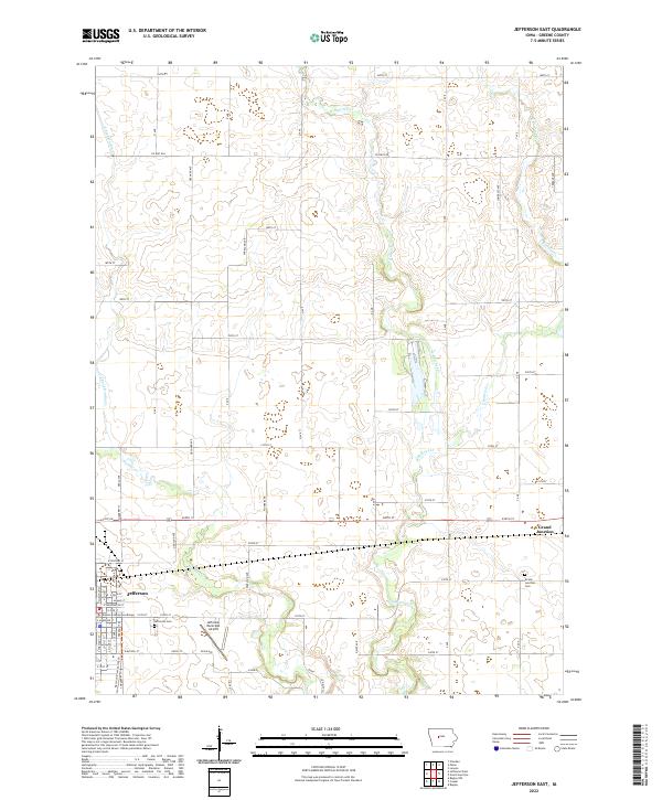 Jefferson East 2022 topographic map thumbnail