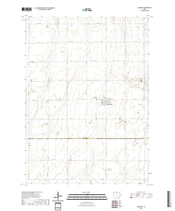 Kanawha topographic map thumbnail