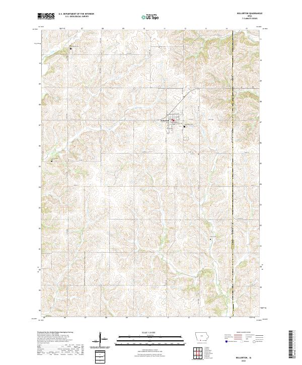 Kellerton topographic map thumbnail