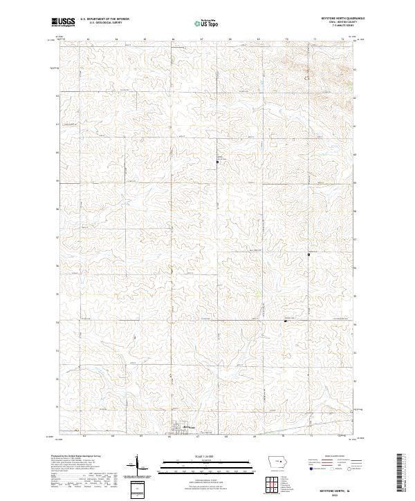 Keystone North topographic map thumbnail