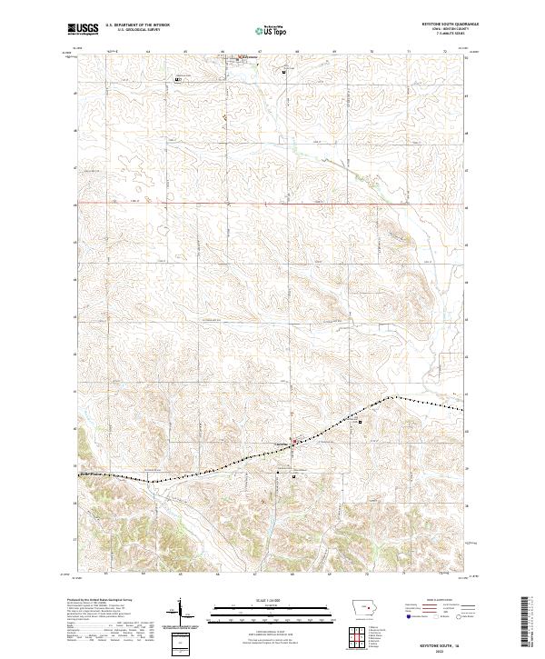 Keystone South 2022 topographic map thumbnail