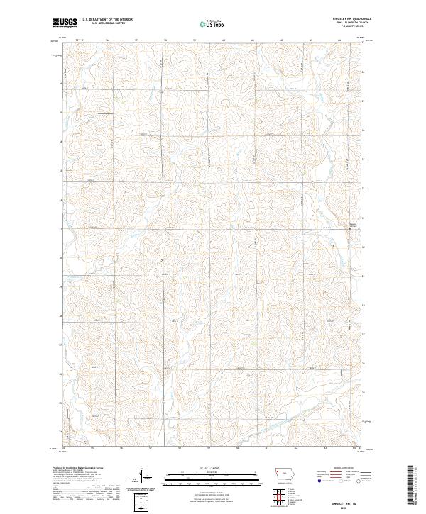 Kingsley NW topographic map thumbnail