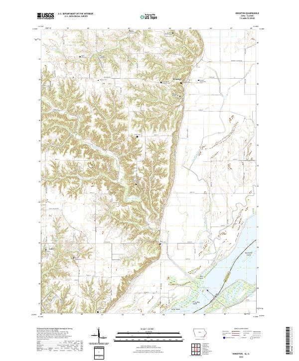 Kingston topographic map thumbnail