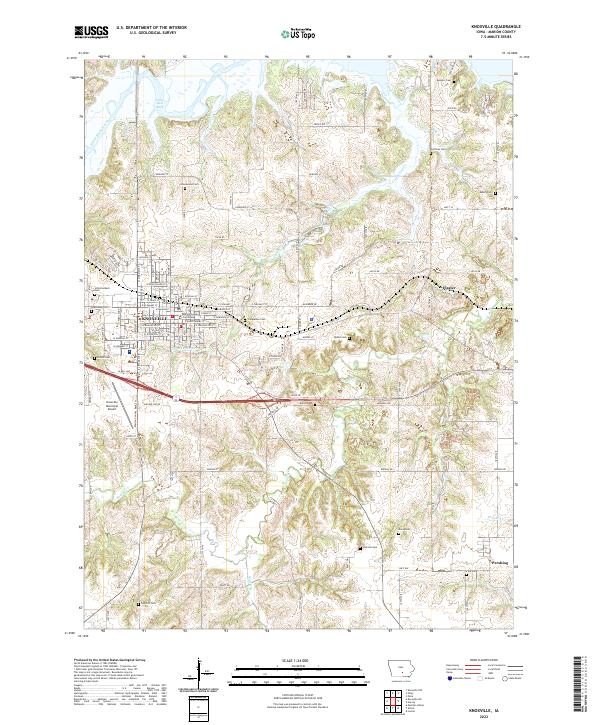 Knoxville 2022 topographic map thumbnail