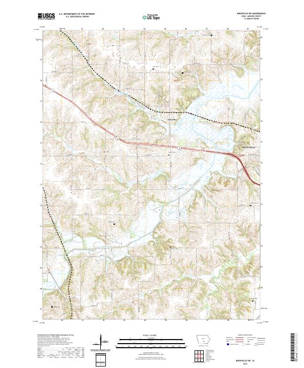 Knoxville SW topographic map thumbnail
