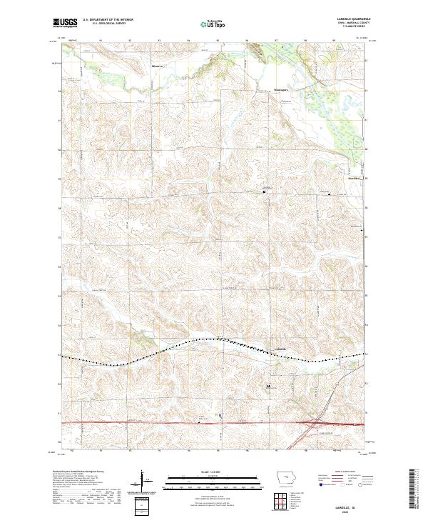 LaMoille 2022 topographic map thumbnail