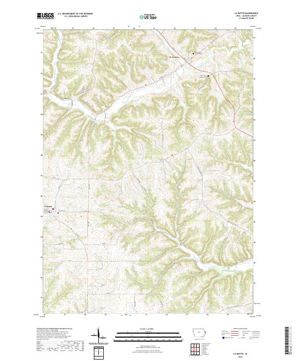 La Motte 2022 topographic map thumbnail