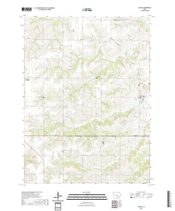 Lacona topographic map thumbnail
