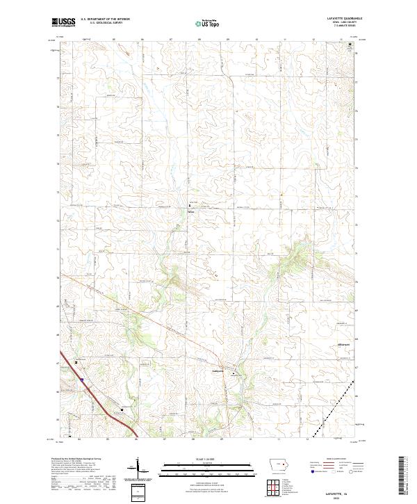 Lafayette topographic map thumbnail