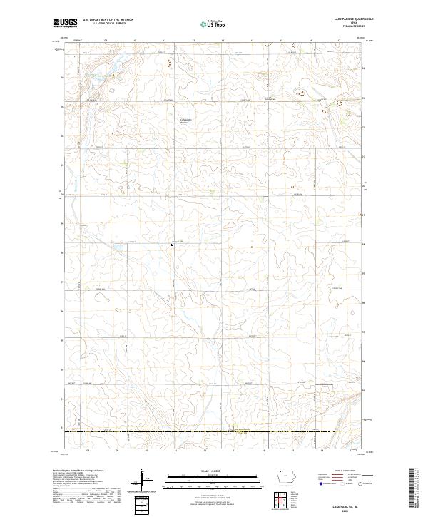 Lake Park SE topographic map thumbnail