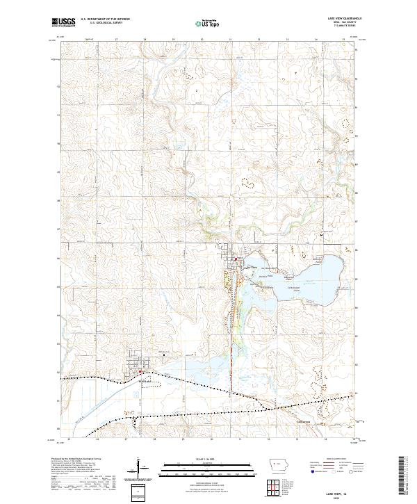 Lake View 2022 topographic map thumbnail