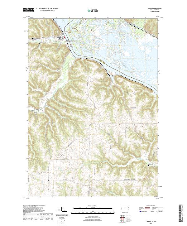 Lansing topographic map thumbnail