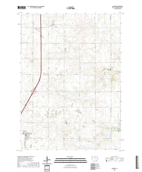 Latimer topographic map thumbnail