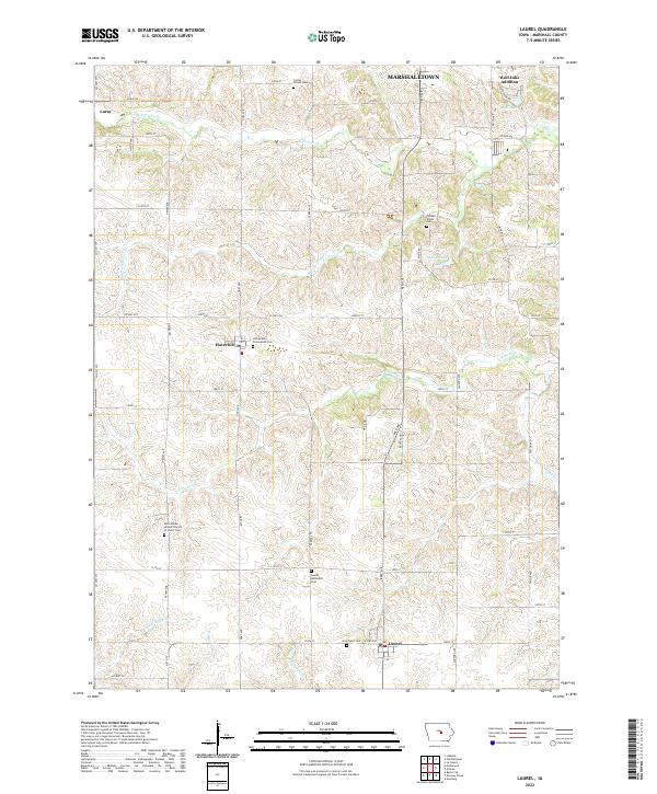 Laurel topographic map thumbnail