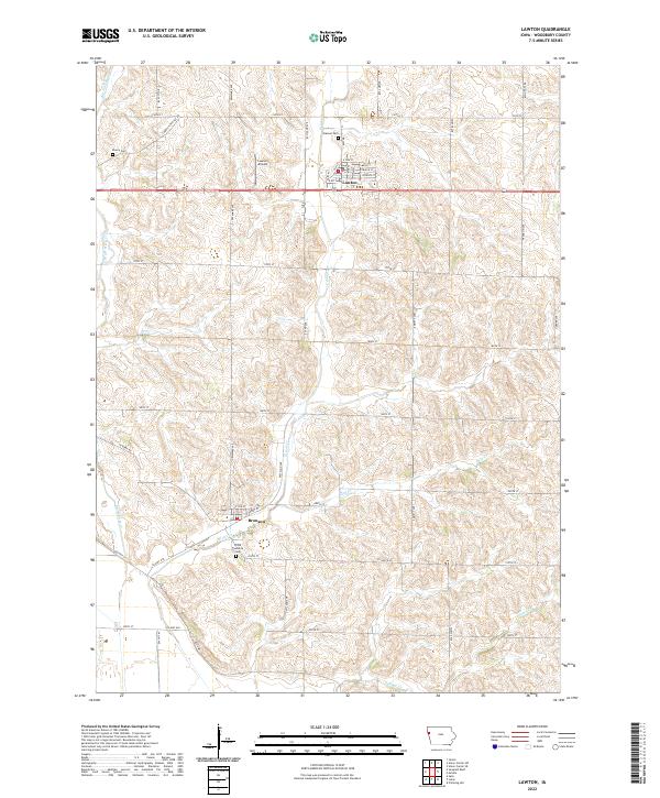 Lawton topographic map thumbnail