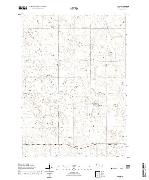 Ledyard 2022 topographic map thumbnail