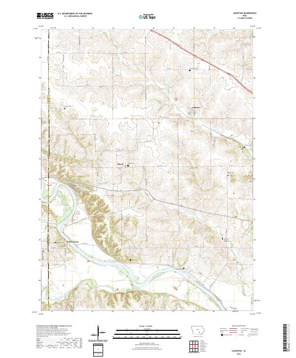 Leighton topographic map thumbnail