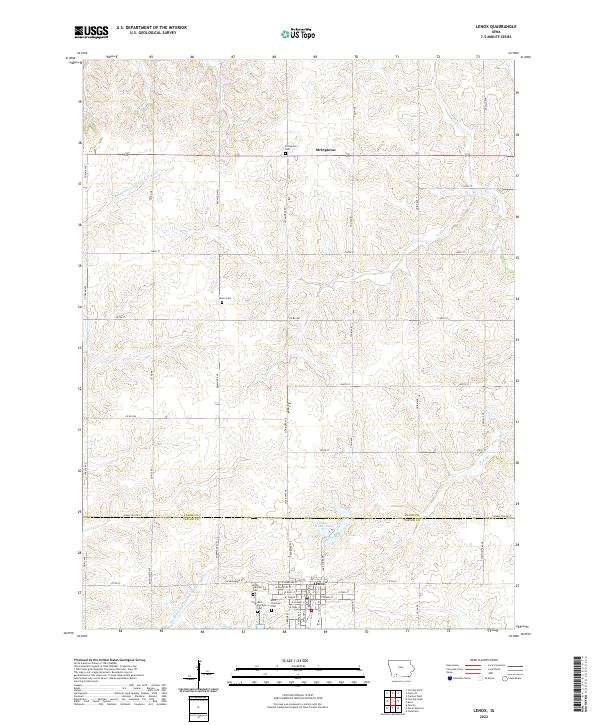 Lenox topographic map thumbnail