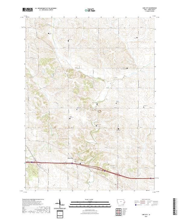 Lime City 2022 topographic map thumbnail