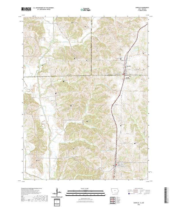 Lineville 2022 topographic map thumbnail