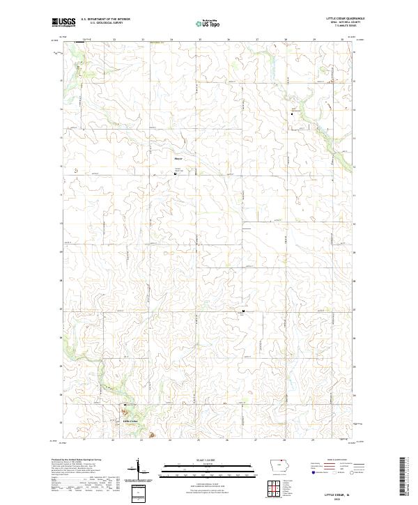 Little Cedar topographic map thumbnail