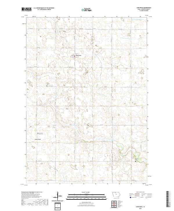 Lone Rock 2022 topographic map thumbnail