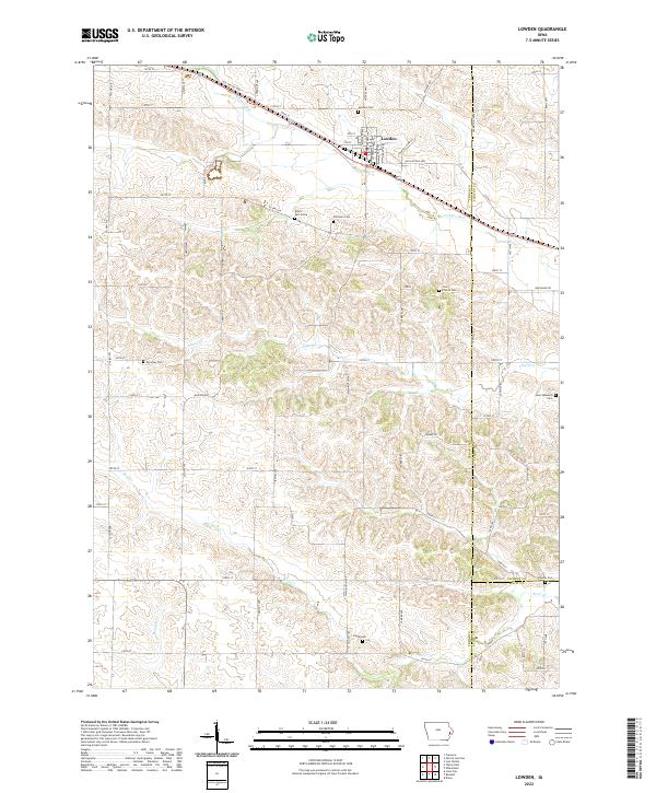 Lowden topographic map thumbnail