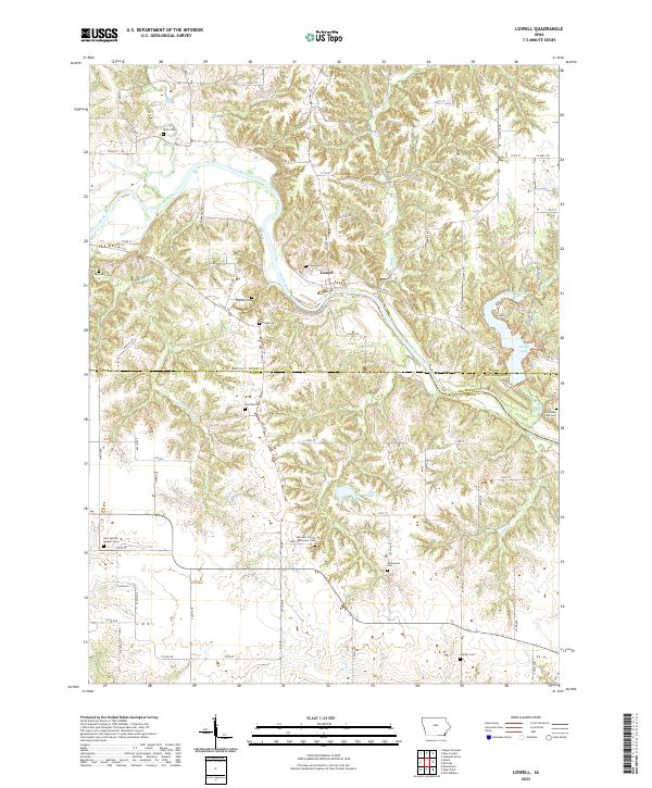 Lowell topographic map thumbnail