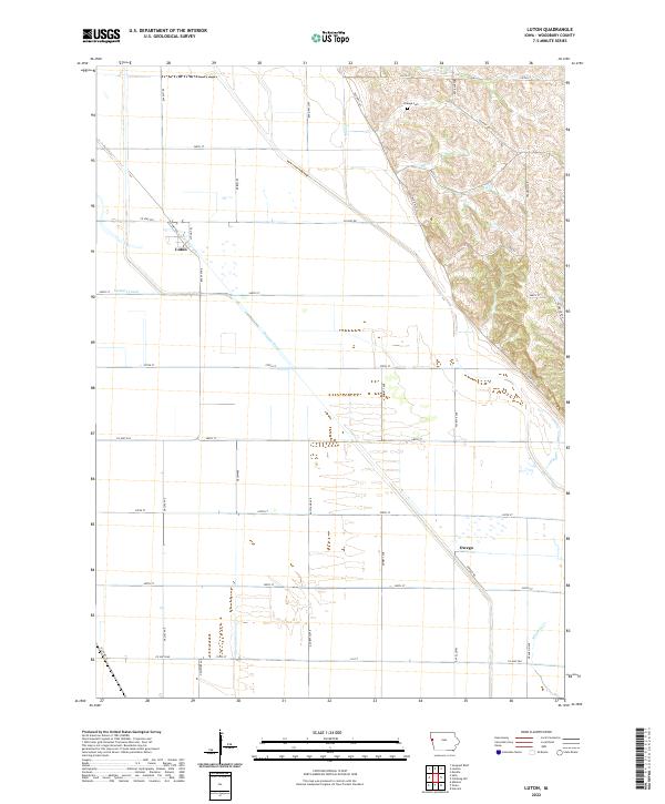 Luton topographic map thumbnail