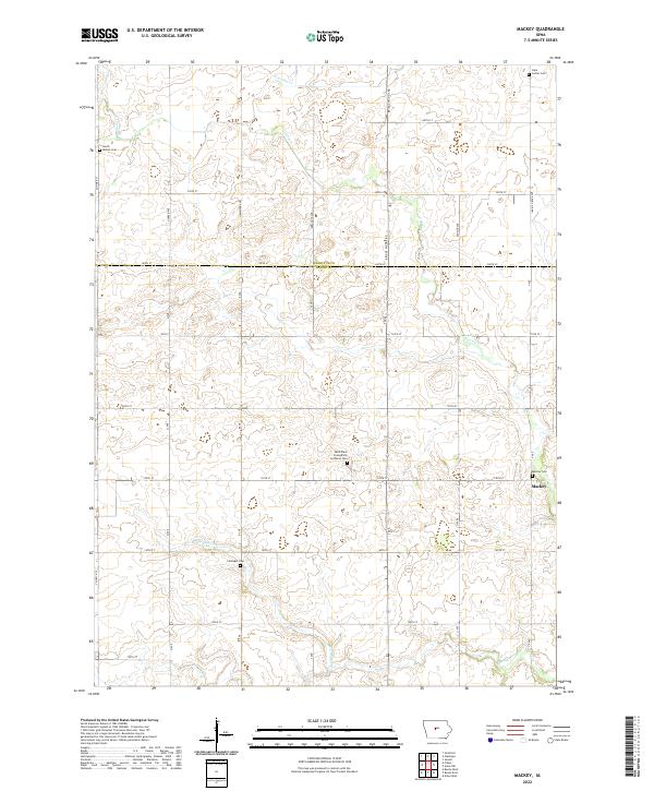 Mackey topographic map thumbnail