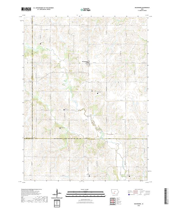 Macksburg 2022 topographic map thumbnail