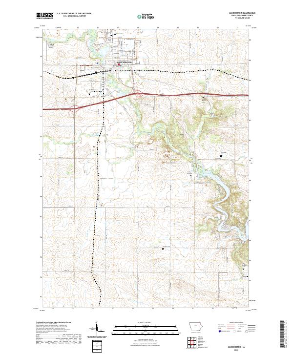 Manchester 2022 topographic map thumbnail